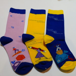 Wholesale Custom Graphic Crew Socks, Funny Cartoon Jacquard Knit Socks, Unisex Cotton Customizable Socks for Women Men