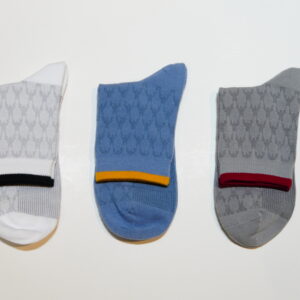 Custom Monogram Jacquard Crew Socks, Logo Knit Casual Cotton Socks for Men & Women